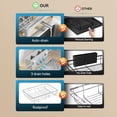 thumbnail image 4 of Dish Drying Rack - Expandable Rack, Large Capacity Dish Drainer for Kitchen Counter, Rust-Proof with Utensil Holder, Gray, 4 of 14