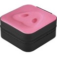 thumbnail image 3 of SKYSONIC Pig Travel Jewelry Box PU Leather Jewelry Organizer Ideal Gift for Women Girls, Portable Mini Jewelry Travel Case for Stud Earrings Rings Necklaces Bracelets, 3 of 7