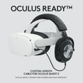 thumbnail image 2 of Logitech G PRO Gaming Headset for Oculus Quest 2 - Oculus Ready, Custom-Length Cable, PRO-G Precision Gaming Audio Driver, Steel and Aluminum Build, Low-Latency 3.5 mm Aux Connection, 2 of 8