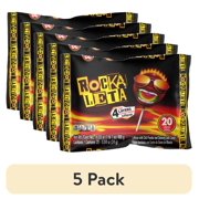(5 pack) Sonric's Rockaleta Lollipops, Mexican Lollipop with Bubble Gum Center, 20 Count