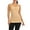 Beige, variant on Women's Compression Vest with Built in Removable Bra Pads Body Shaper Tank Female Tops