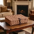 thumbnail image 6 of Racifhz Small Water Hyacinth Woven Storage Basket with Lid, Decorative Wicker Organizer Box for Coffee Table Shelf, Rustic Home Decor, Easter Decorations, Valentines Day Gifts, B, 6 of 6
