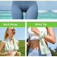 thumbnail image 6 of Extra Large disposable cooling towels, Individually Wrapped No-Rinse Ice Towels, 23.62"x7.9" Instant 3°C Cooling Body Wipes for Sports, Gym, Travel, Camping, Concerts & Hot Weather 1pc, 6 of 7