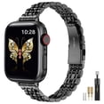 thumbnail image 1 of Correa de metal delgada MiohHR para Apple Watch, 42 mm/41 mm/40 mm/38 mm, 1 of 8