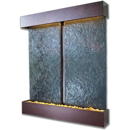 Double Fountain - BluWorld Nojoqui Falls Indoor Wall Fountain - Double