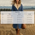thumbnail image 3 of Zynoxe Womens Long Denim Jacket Winter Sherpa Lined Warm Lapel Drawstring Waist Open Front Western Relaxed Casual Overcoat with Pockets Blue S, 3 of 5