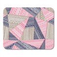 thumbnail image 1 of POGLIP Geometric Patchwork Ethnic and Tribal Motifs Drawn Blue Gray Mousepad Mouse Pad Mouse Mat 9x10 inch, 1 of 1
