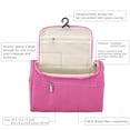 thumbnail image 2 of Unique Bargains Travel Toiletry Bag Wash Cosmetic Organizer with Hanging Hook Pink, 2 of 8