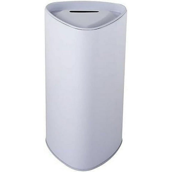 MCB Triangle Tin Donation Box ~ Tip Container ~ Coin Collection Box ~ Ticket Box ~ (Pack of 10)