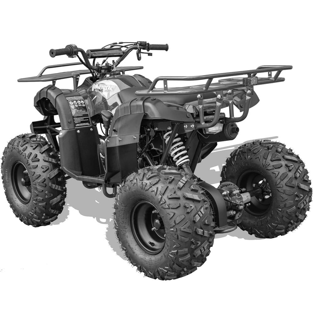 MotoTec Bull 125cc 4-Stroke Kids ATV with Front and Rear Racks