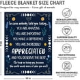 thumbnail image 2 of Inspirational Gifts for Women - Christmas, Birthday Gifts for Women, Motivational Gifts for Friends, Teacher, Employee, Appreciation Gifts for Coworkers - Fleece Throw Blankets in You're You're, 2 of 7