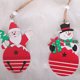thumbnail image 3 of Billuyoard Colgantes de Decoración colgante pintada Adornos reutilizables para árboles de Navidad Muñeco de nieve Elk Decoraciones navideñas Kits de decoración para fiestas Papá Noel Billuyoard HA069868-01, 3 of 6