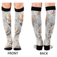 thumbnail image 4 of FORMRS Womens Knee High Socks Casual Long Thick Travel Daily Wear, 1 Pair, Beautiful Floral, 4 of 6