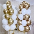thumbnail image 2 of 18 piezas/juego de globos metálicos dorados, plateados y blancos, bolas de confeti para cumpleaños, globos de helio de aire, suministros festivos para fiestas en el hogar de Ramadán, 2 of 5