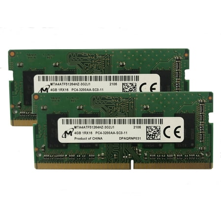 Micron 8GB KIT(2 X RRF12 4GB) Mhz PC4 25600 1.2V 1R X 16 Laptop RAM Memory Module MTA4ATF51264HZ 3G2J1OEM Package
