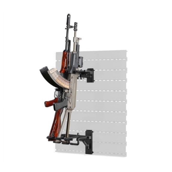 Savior Equipment Angle Adjustable Rifle Wall Rack System, Black, 12in x 4in x 8i