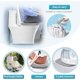 thumbnail image 3 of Inflatable Toilet Seat Cushion Height Adjustable Donut Cushion Toilet Seat Height Adjustable PVC Toilet Support Cushion For Seniors Elderly Disabled, 3 of 5