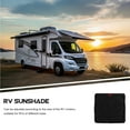 thumbnail image 3 of WRITWAA 1 Set Rv Ventilation Cover Camper Blind For Rv Window Black Oxford Cloth 16.11X16.11X0.16In, 3 of 8