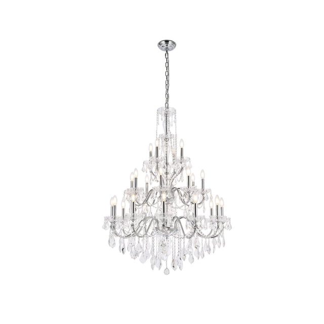 Elegant Lighting St. Francis 36" 24 Light Royal Crystal Chandelier