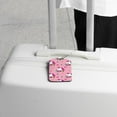 thumbnail image 5 of Square 2Pack PU Leather Unicorn Cruise Luggage Tag with Privacy Cover and Stainless Steel Ring - Suitable for Travel Handbags Backpacks Luggage Tags, 5 of 6