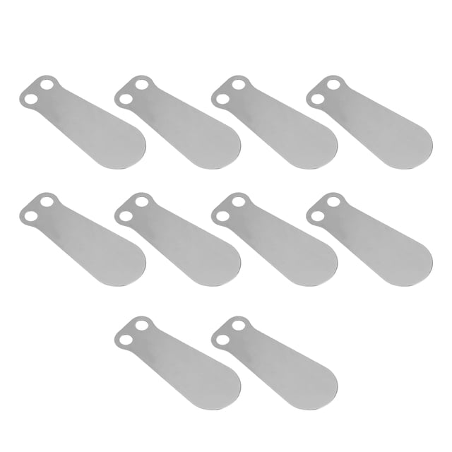 10Pcs Air Compressor Valve Plate Air Compressor Reed Valve Kit Cylinder Head Base Valve Plates Tongue Shape Cast Iron Intake and Exhaust Accessories