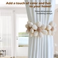 thumbnail image 2 of Cortinas SRG Sunflower Daisy, paquete de 2 unidades, algodón crema, 2 of 7