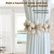thumbnail image 2 of Cortinas SRG Sunflower Daisy, paquete de 2 unidades, algodón crema, 2 of 7