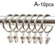 thumbnail image 1 of Juego de 10 clips metálicos para cortina, hebilla de aro para cortina, aro colgante para decoración del hogar, abrazaderas para ventana, ducha, cortina de baño., 1 of 4