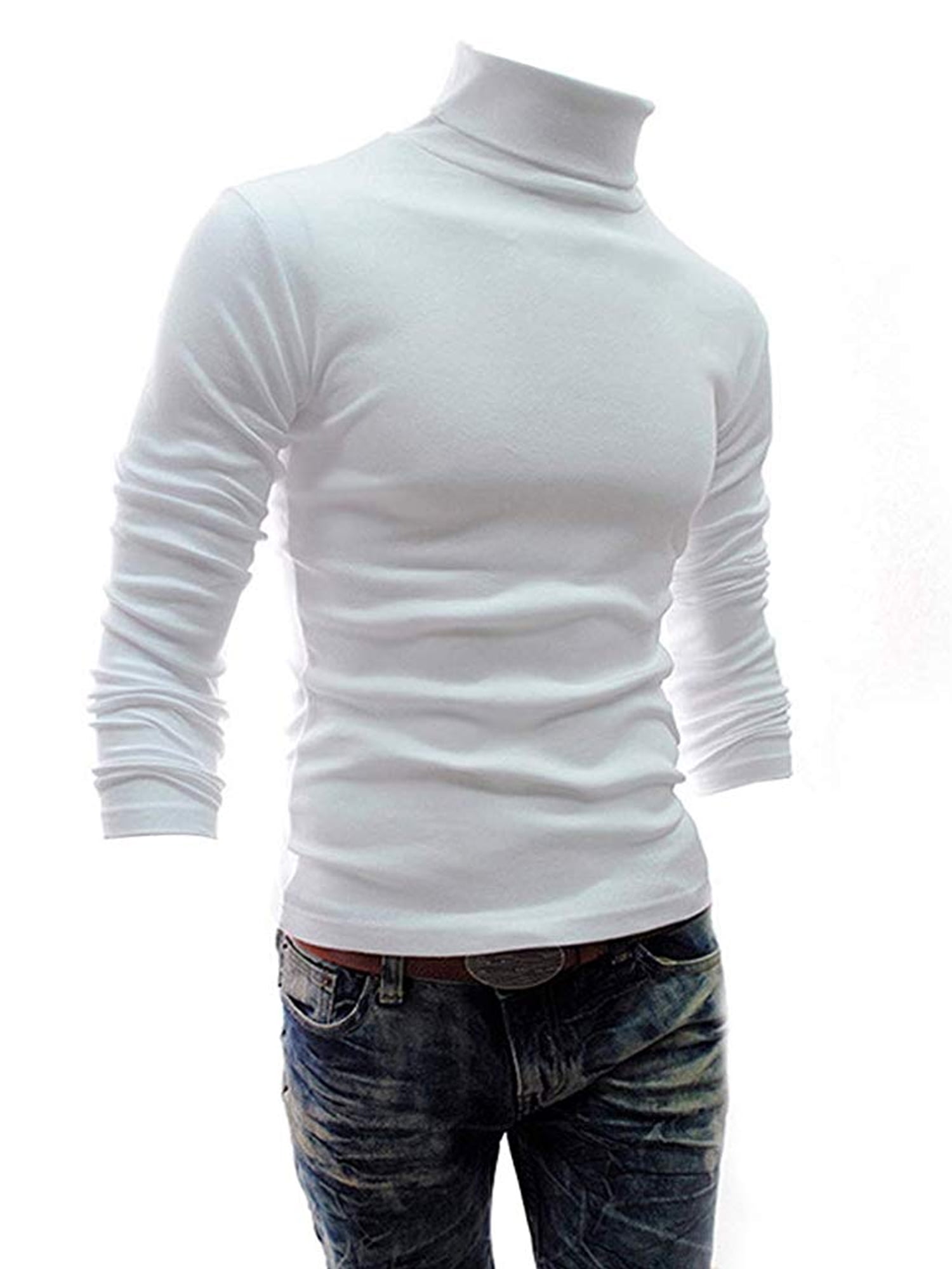 mens thin turtleneck