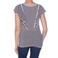 thumbnail image 2 of Maison Jules Womens Striped Knit Sweater, 2 of 2