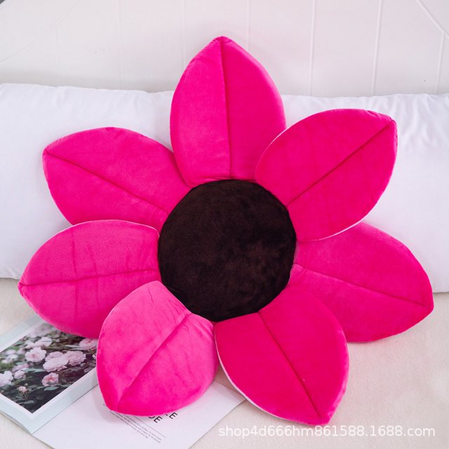 Creative New Bath Flower Bath Mat Cute Cartoon Simulation Flower Cushion Plush Toy Creative Sofa Dining Chair Mat DMH