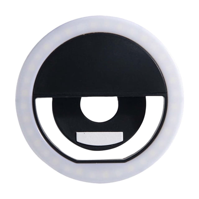 Selfie Ring Light, Portable Phone Clip Fill Light, Rechargeable USB Charging 3 Light Mode Ring Light for Makeup, Live Streaming, Video, and Photography