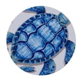thumbnail image 2 of RUIYC Sea Turtle Round Tablecloth Shell Watercolor Circle Table Cloth Polyester Waterproof Table Cover for Home Kitchen Dining Party Pinic Patio Outdoor Decor, 2 of 7
