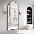 thumbnail image 2 of AUROMIR 71"x30" Arched Full Length Mirror Large Floor Mirror with Metal Frame, Black, 2 of 6
