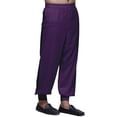 thumbnail image 2 of Atasi Mens Elastic Ethnic Wear Bottom Pant Readymade Solid Rayon Harem Pajama, 2 of 5