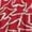 Red small floral, variant on Fashionable printed round-neck short-sleeve long dress