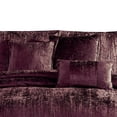 thumbnail image 2 of Jay 7 Piece Queen Comforter Set, Purple Polyester Velvet, Deluxe Texture- Saltoro Sherpi, 2 of 5