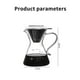 thumbnail image 3 of Billuyoard Cafetera de vidrio de 500 ml con filtro de acero inoxidable Cafetera con gotero para el hogar y la oficina Juegos de servir café y té, 3 of 6