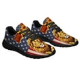 thumbnail image 5 of Lion Of Judah Cross Str Of David American flag Shoes Sneakers Black Size 4.5, 5 of 6