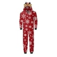 thumbnail image 2 of Nituyy Matching Christmas Pajamas for Family, Funny Holiday Cute Let It Snow Print Tops and Plaid Pants Xmas Sleepwear Pjs Set, 2 of 4