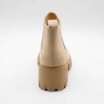 thumbnail image 4 of Soda Pioneer Lug Sole Mid Heel Chelsea Fashion Ankle Elastic Booties LT-Wheat (LT - Wheat, 10), 4 of 5