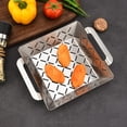 thumbnail image 3 of Bgsha Plateau de Cuisson en Acier Inoxydable BBQ Barbecue Plaque Anti-Fuite Panier Filet Outils Barbecue, 3 of 6