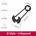 thumbnail image 3 of EXLEAF 2 Pcs Multifunctional Sink Wrench,Sink Wrench Faucet Tool Plumbing Tool,Under Basin Sink Faucet Wrench Tight Spaces for Kitchen and Bathroom Tub Drain Wrench, 3 of 7