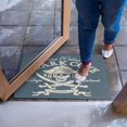 thumbnail image 2 of Doormat, Shark Cove Tortuga Island Caribbean Waters Retro Jolly Roger,, 2 of 6