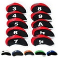 thumbnail image 2 of 10x Neoprene Golf Club Iron Head Cover Set Fit Titleist Callaway Ping Taylormade, 2 of 6