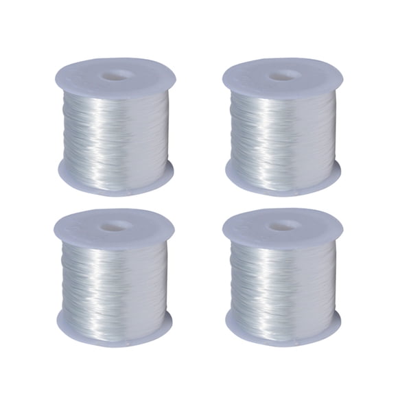 Fournitures de Tricot DIY en Liquidation Corde Élastique 0,6 mm, Corde de Bracelet Extensible Corde de Cristal Corde de Perles pour Bracelet, Perlage et Fabrication de Bijoux 50 m, Textile de Maison DIY Tricot DIY