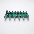 thumbnail image 2 of 2X 6 Ways Stereo Mixer Audio Distributor Mixing Board with Volume Control DC5-24V 1PC 6 Inputs 1 Output, 2 of 6
