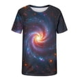 thumbnail image 3 of Gamivast Graphic T Shirts Short Sleeve Abstract Star T-Shirts Lightweight Soft Cool Summer Shirts Regular Fit Crew Neck Sparkle Print Vacation Party Festival, 3 of 5