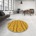thumbnail image 3 of Ahgly Company Indoor Rectangle Patterned Deep Yellow Novelty Area Rugs, 7' x 10', 3 of 6
