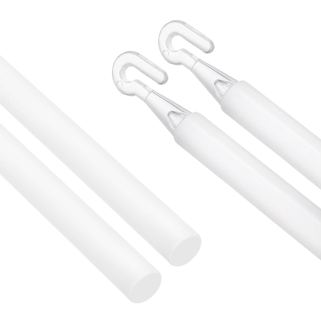 Uxcell 2Pcs 35" Blinds Wand Replacement, Blinds Tilt Wand with Hook and Grip, White